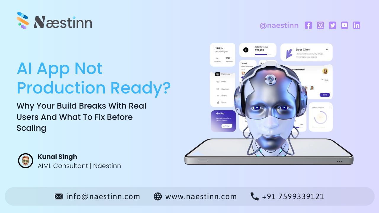 AI App Not Production Ready: Why Your Build Breaks With Real Users And What To Fix First