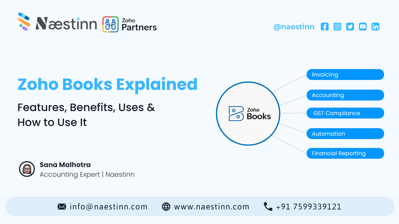 Zoho Books Explained: Features, Uses, Benefits, and How to Use It