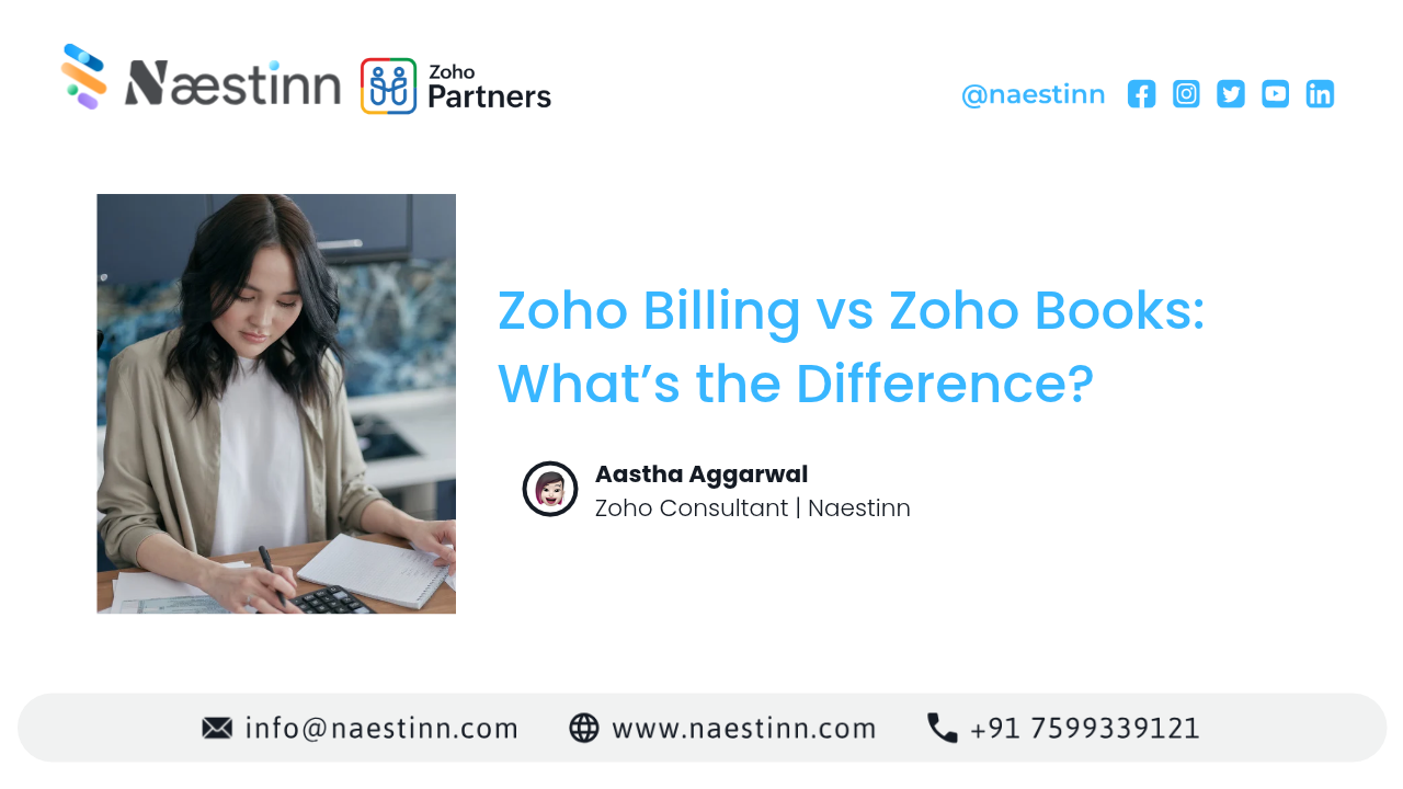 Zoho Billing vs Zoho Books: What’s the Difference?