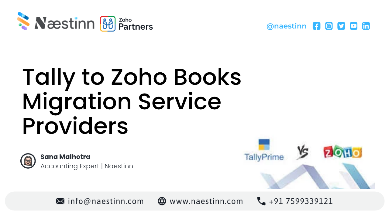Tally to Zoho Books Migration Service Providers: How to Choose the Right Partner