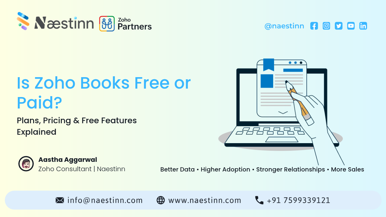 Is Zoho Books Free or Paid? Plans, Pricing & Free Features Explained